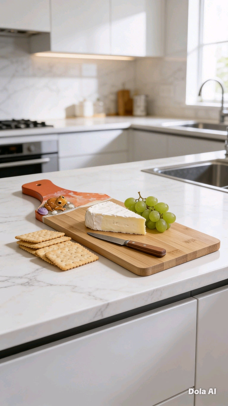 Epoxy Resin Bamboo Wooden Cutting Boards set